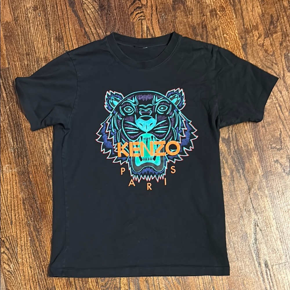 Kenzo Black Tiger Graphic T-Shirt